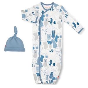 Magnetic Me NB-3M sleep gown Unbearably Cute print